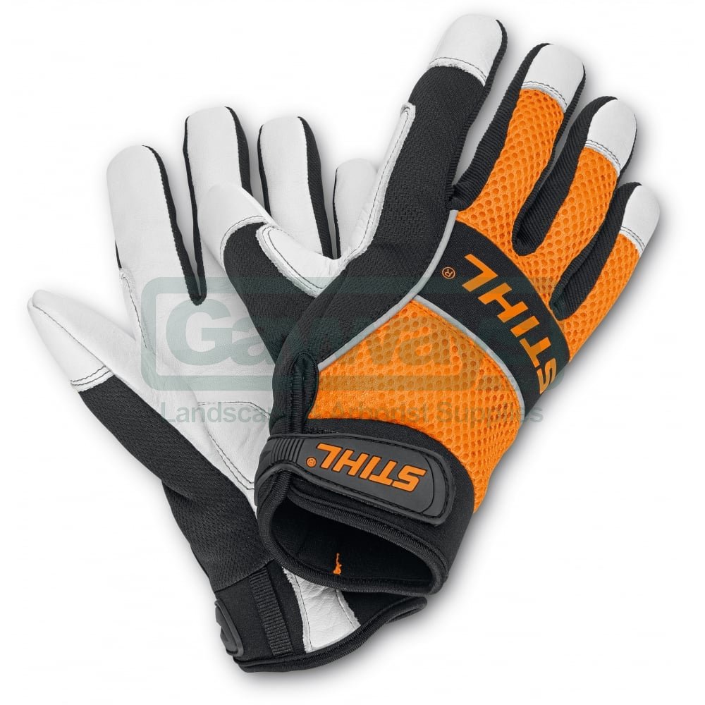 thumbnail interactive-video image 1 of STIHL 70108841150 Outdoor Pro Glove – Size Large, NEW, Original Packaging 1 of 5